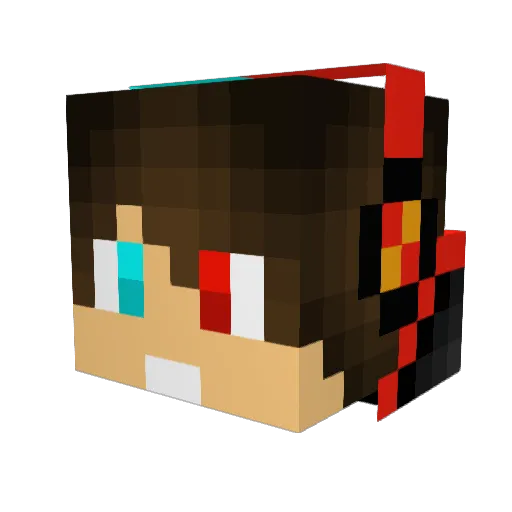 Kingl0219 Minecraft avatar head, 3D render