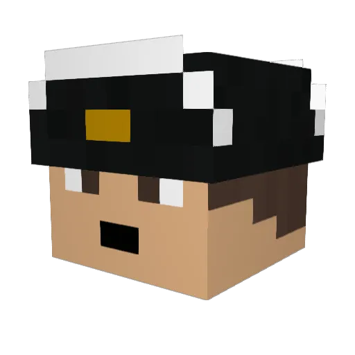 KingleopoldTheII Minecraft avatar head, 3D render
