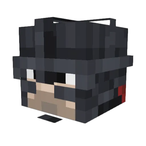 Kinglowee Minecraft avatar head, 3D render