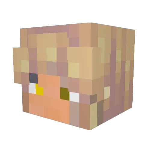 KinglyZenth Minecraft avatar head, 3D render