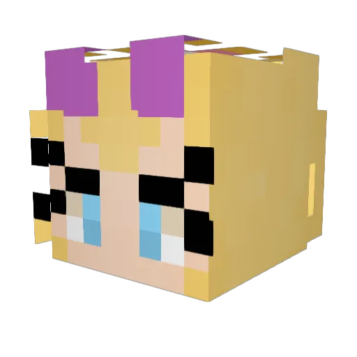 Kingly_Knight Minecraft avatar head, 3D render