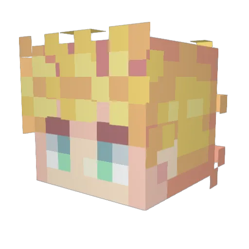 Kingm4s Minecraft avatar head, 3D render