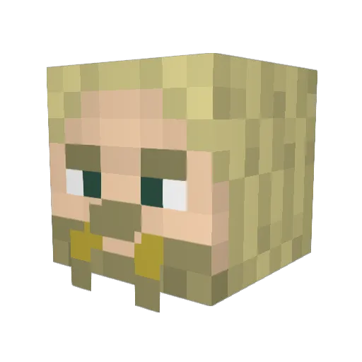 Kingmermie213 Minecraft avatar head, 3D render