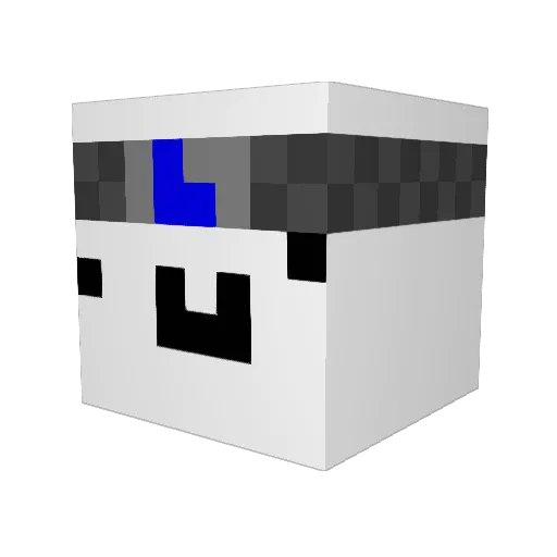 Kingo13 Minecraft avatar head, 3D render