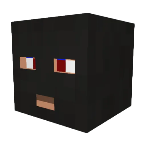 KingoAPD Minecraft avatar head, 3D render