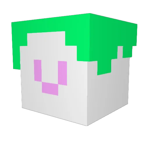 KingoLev Minecraft avatar head, 3D render