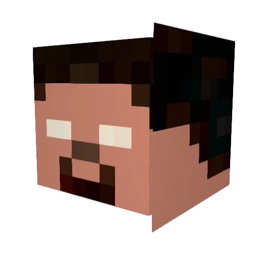 KingobrineX Minecraft avatar head, 3D render