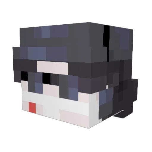 KingofAntz Minecraft avatar head, 3D render