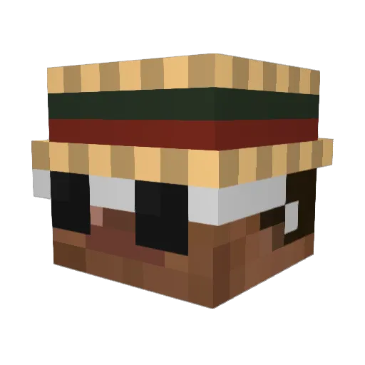 KingofBTC Minecraft avatar head, 3D render