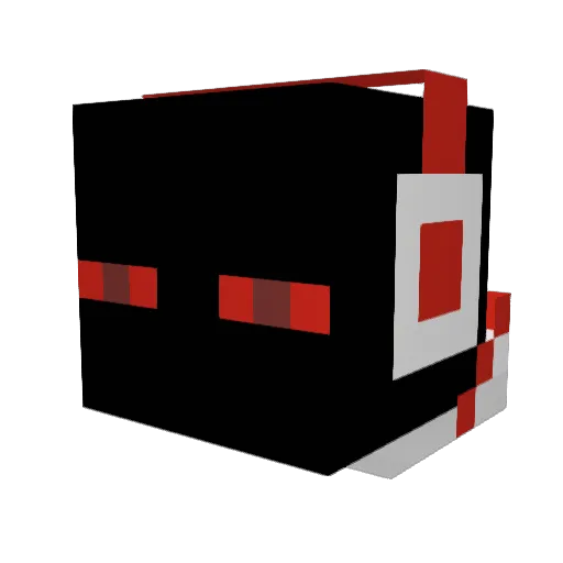 KingofGaming Minecraft avatar head, 3D render