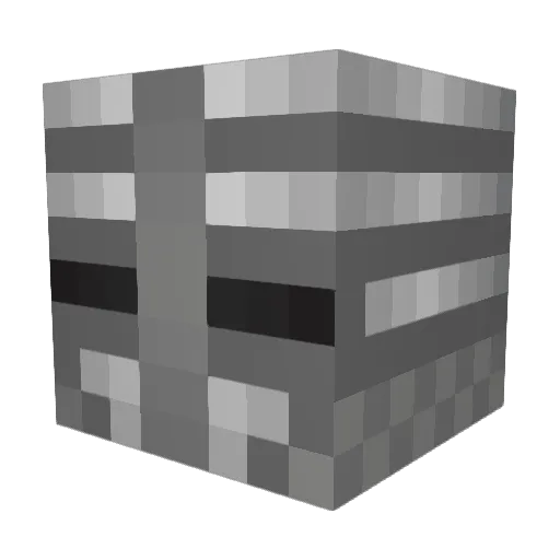 KingofKights Minecraft avatar head, 3D render