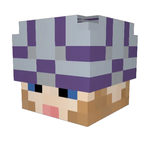 KingofStrange Minecraft avatar head, 3D render