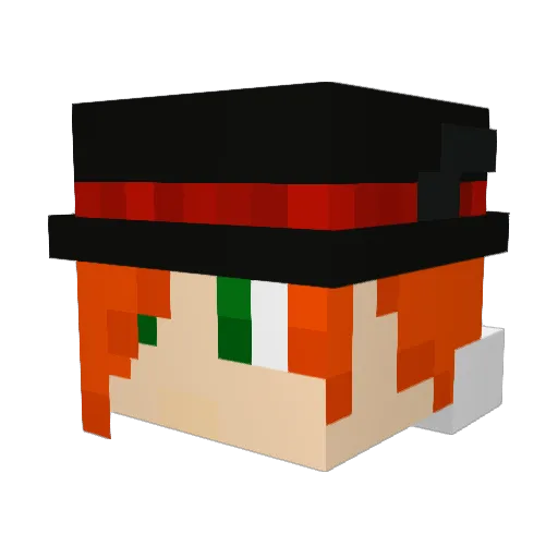 Kingofgamesb Minecraft avatar head, 3D render
