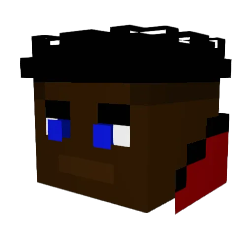 Kingorama005 Minecraft avatar head, 3D render