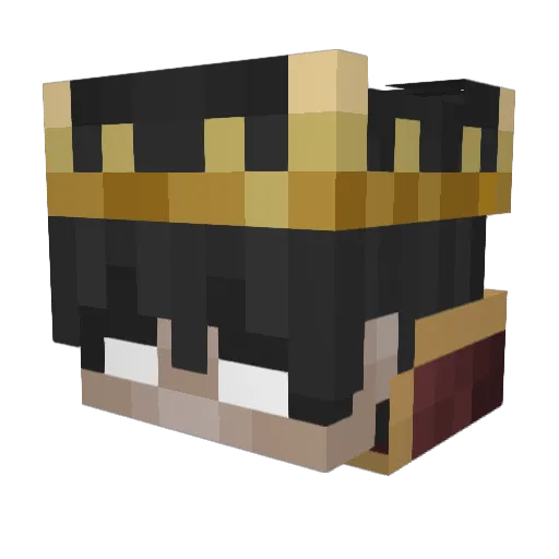 Kingpindev Minecraft avatar head, 3D render
