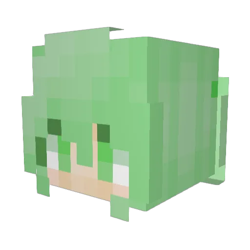 Kingpol0 Minecraft avatar head, 3D render
