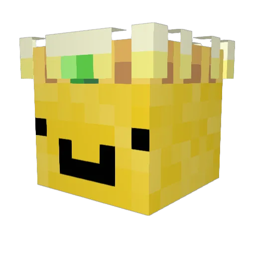 Kingpotato2703 Minecraft avatar head, 3D render