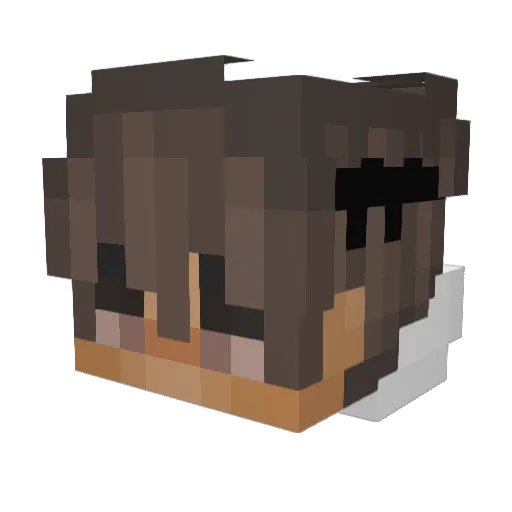 Kings54 Minecraft avatar head, 3D render