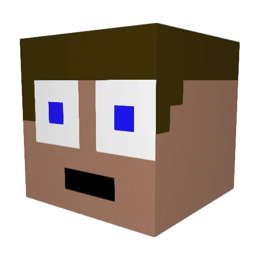 KingsPlayer09 Minecraft avatar head, 3D render