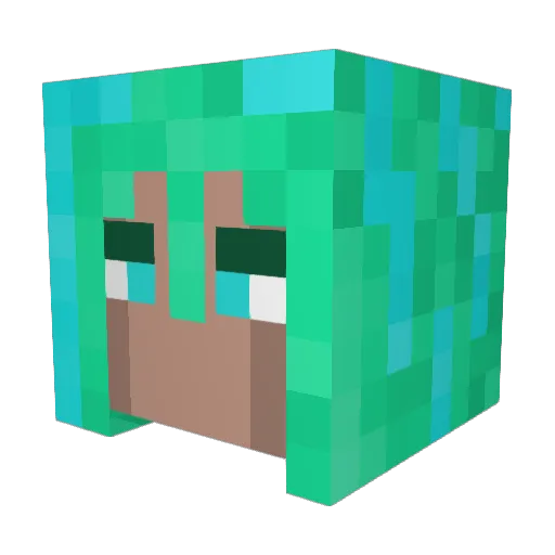 KingsRansom90 Minecraft avatar head, 3D render
