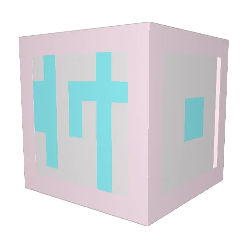 Kingsbright Minecraft avatar head, 3D render