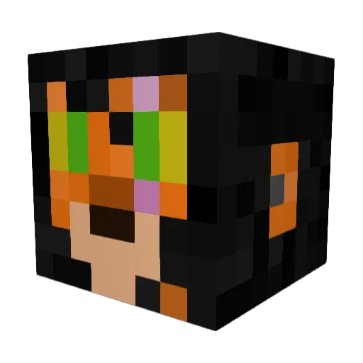 Kingscarthe2 Minecraft avatar head, 3D render