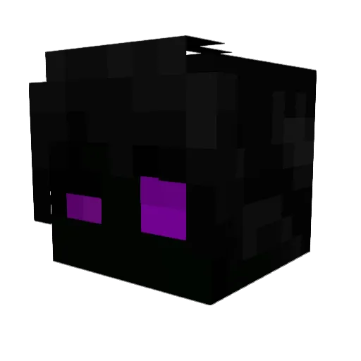 Kingshadowling Minecraft avatar head, 3D render