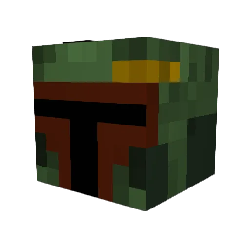 Kingsirloll Minecraft avatar head, 3D render