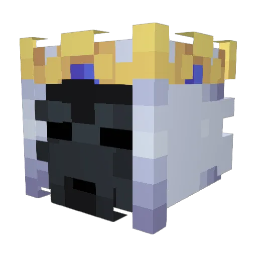 Kingslaw Minecraft avatar head, 3D render
