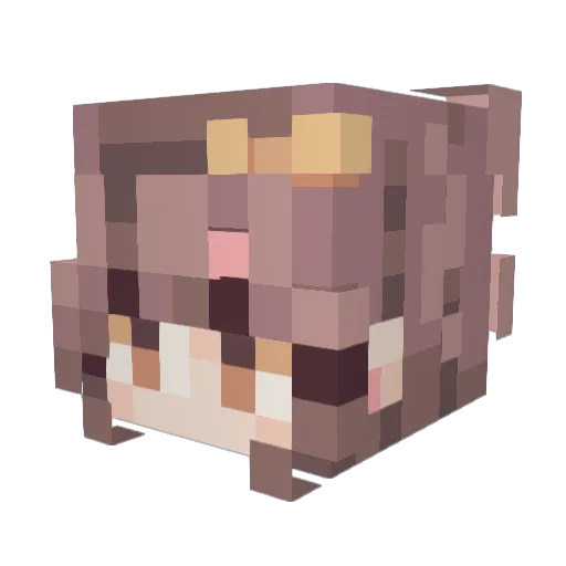 Kingsley662 Minecraft avatar head, 3D render