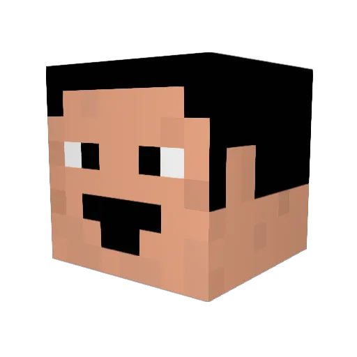 Kingsnake2000 Minecraft avatar head, 3D render