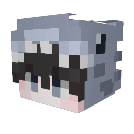 Kingsomsom Minecraft avatar head, 3D render