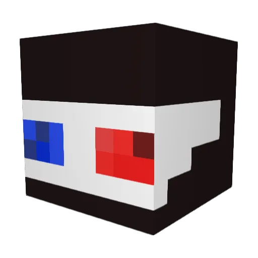 Kingswype Minecraft avatar head, 3D render