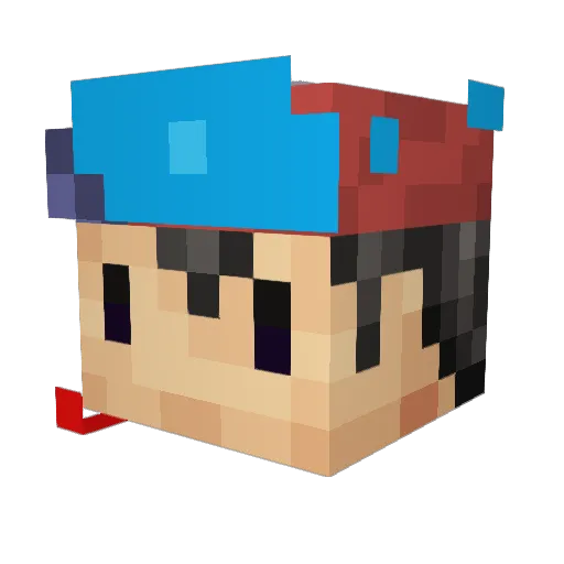 Kingtnt99 Minecraft avatar head, 3D render