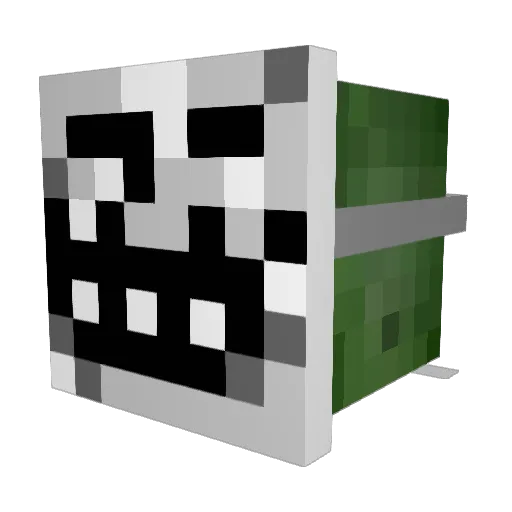 Kingtuch Minecraft avatar head, 3D render