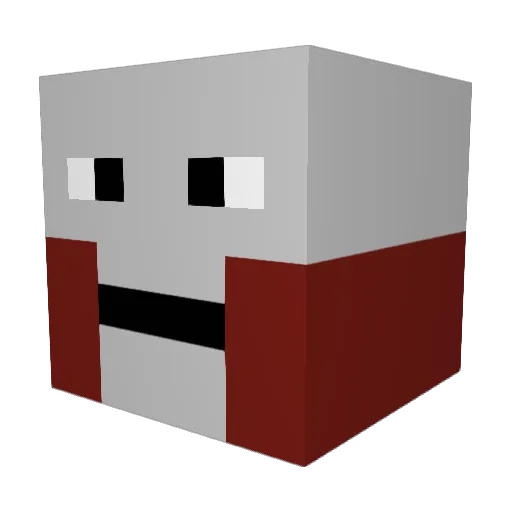 KinguCaprisun Minecraft avatar head, 3D render