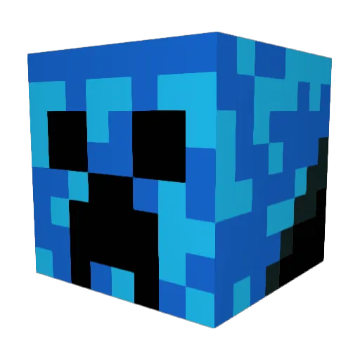 Kingwolfepack Minecraft avatar head, 3D render