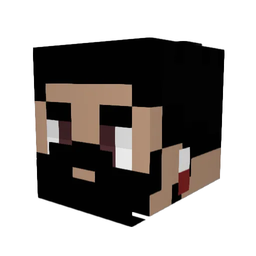 Kingworld4052 Minecraft avatar head, 3D render