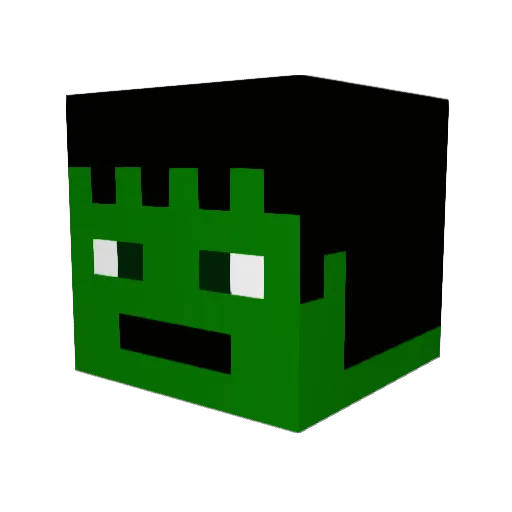 Kingy52 Minecraft avatar head, 3D render