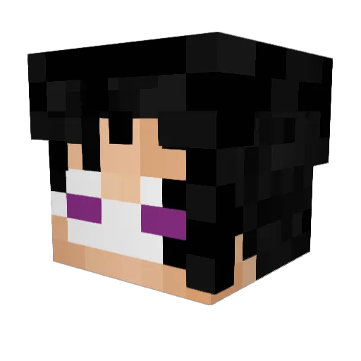 Kingzednox Minecraft avatar head, 3D render