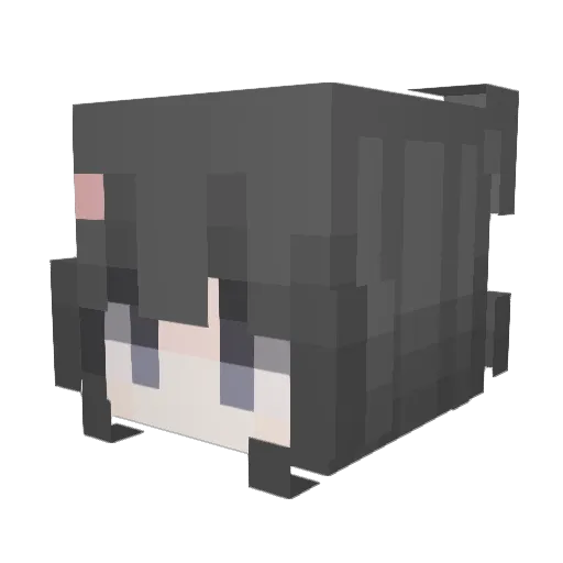 KinhTeDoThi Minecraft avatar head, 3D render
