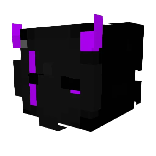 Kinhyou Minecraft avatar head, 3D render