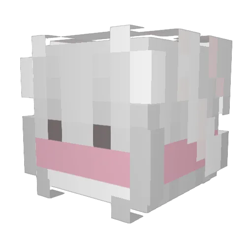 Kini_wow Minecraft avatar head, 3D render