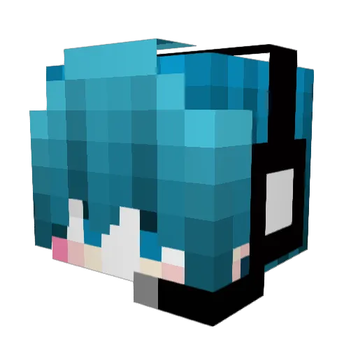 Kinkai2020 Minecraft avatar head, 3D render