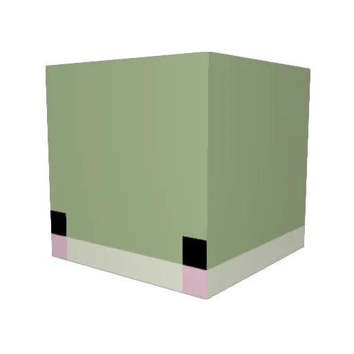 Kinkert Minecraft avatar head, 3D render