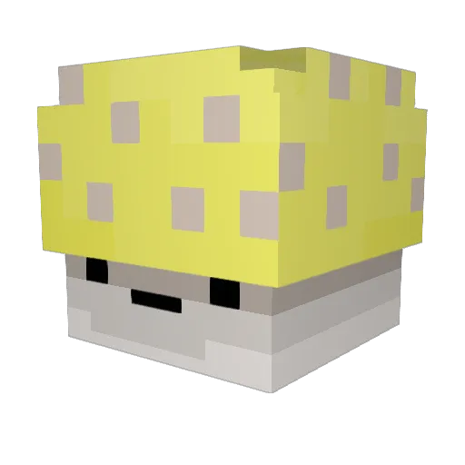 KinkiWinki Minecraft avatar head, 3D render