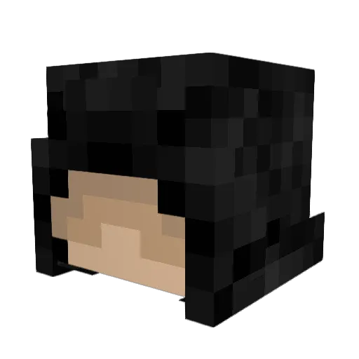Kinkoaloa Minecraft avatar head, 3D render