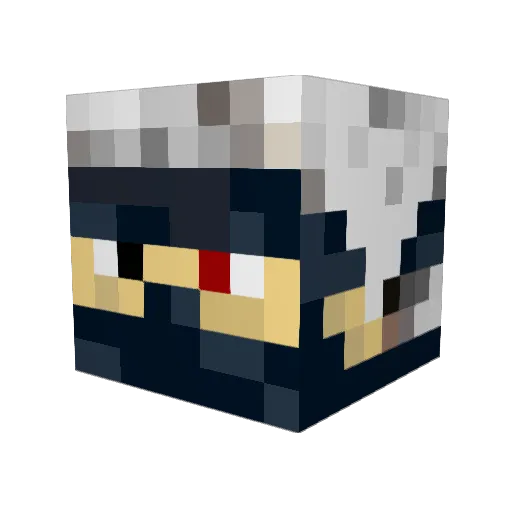 KinkyDaddy Minecraft avatar head, 3D render