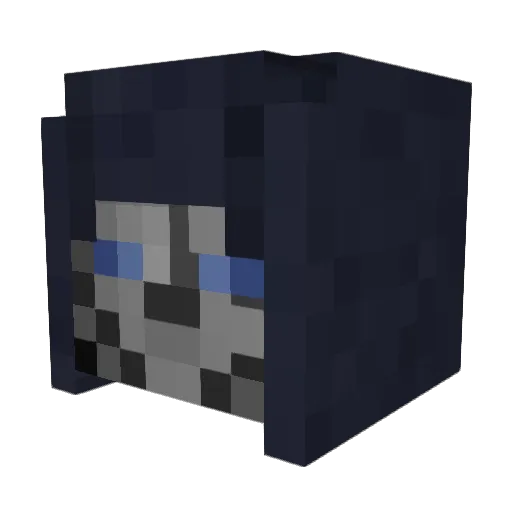KinkyKrab077 Minecraft avatar head, 3D render