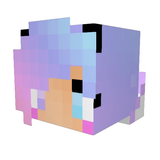 KinkyVooDoo69 Minecraft avatar head, 3D render